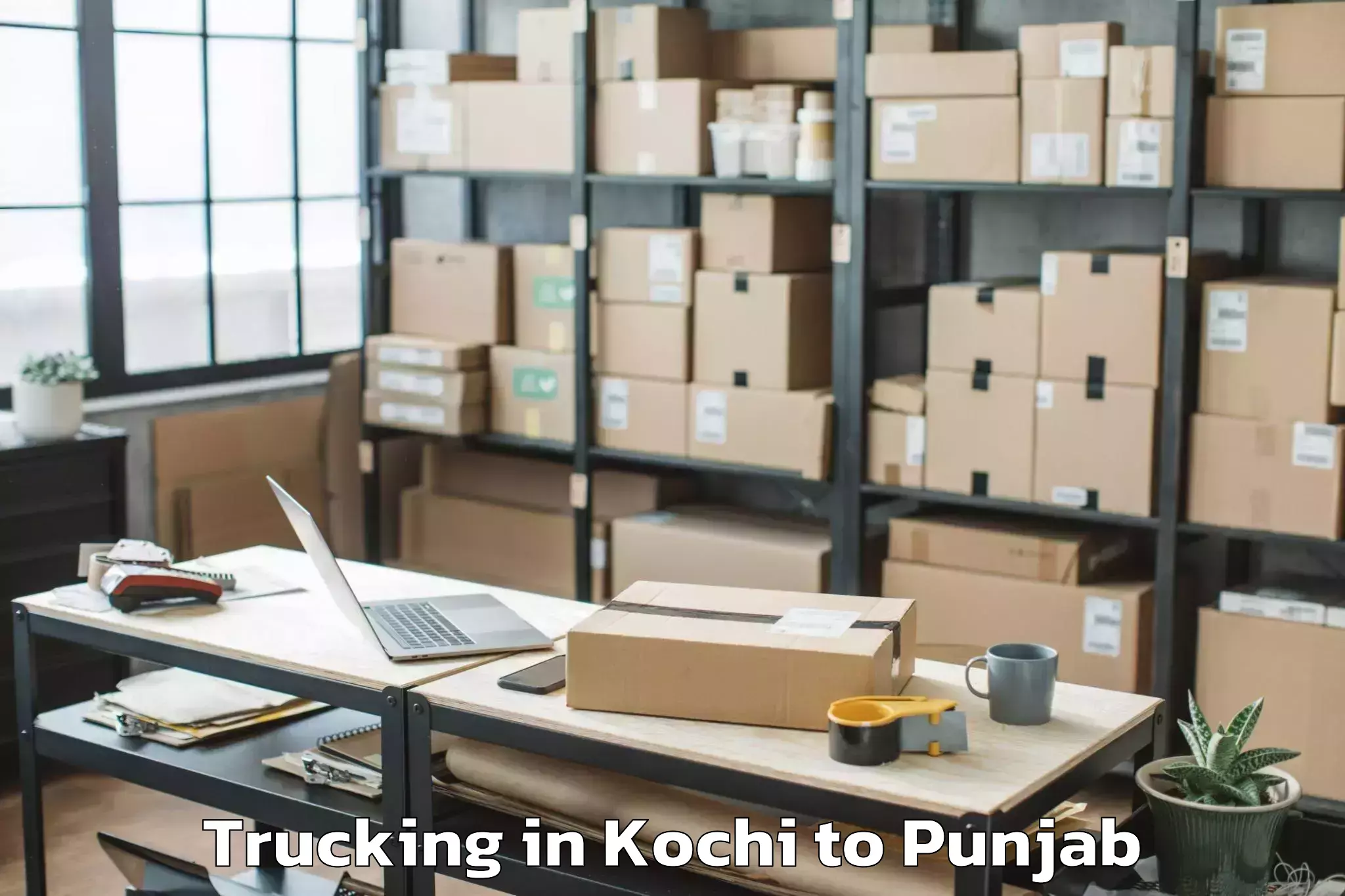 Quality Kochi to Rupnagar Trucking